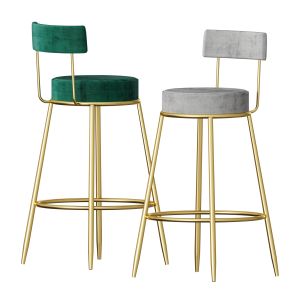 Counter Height Bar Stool Velvet