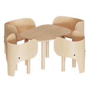 Elephant Chair & Table By Eo