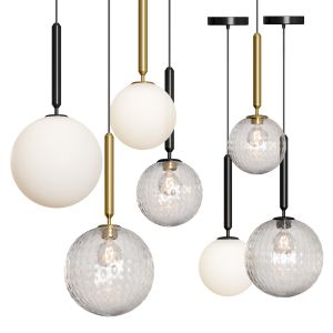 Modern Glass Ball Led Pendant Lamp