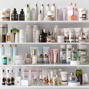 Big Set Of Cosmetics In A Beauty Salon