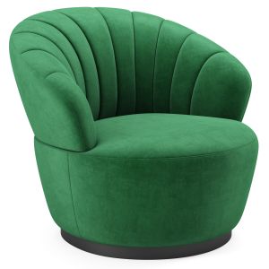 Billow Tufted Performance Velvet Swivel Chair