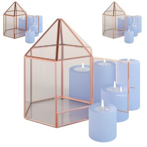 Glass Tabletop Gazebo Hexagon