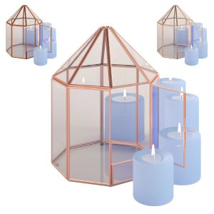 Glass Tabletop Gazebo Octagon