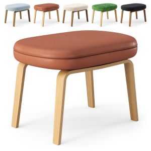 Era Normann Copenhagen Footstool With Wood Legs