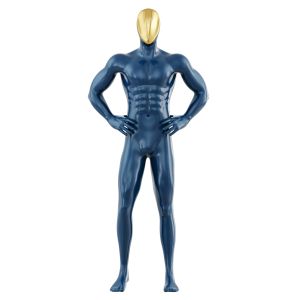 Sports Male Mannequin With Golden Mask 170