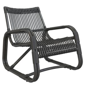 Curve Lounge Chair Indoor Rattan Cane-line Black