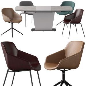 Boconcept - Milano Table-vienna Chair Set