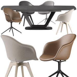 Boconcept - Alicante Table-adelaide Chair Set