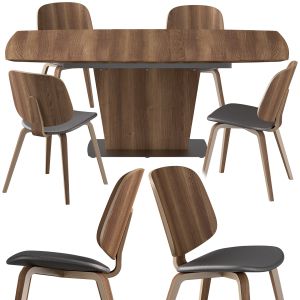 Boconcept - Milano Table-aarhus Dining Chair Set