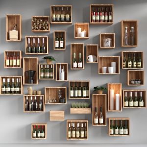 Decorative Shelves With Alcohol