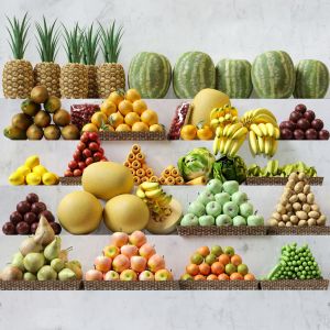 Big Set Of Fruits, Vegetables 3