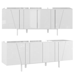 White lacquered sideboard MK1910SB-BLANCO