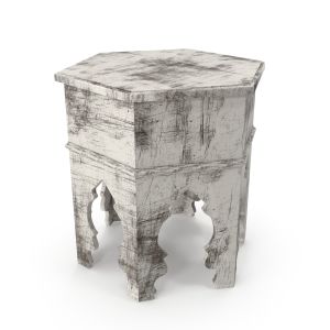 Wood Moroccan Accent Table