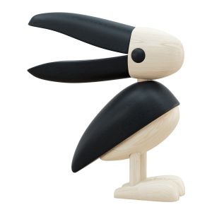 Wooden Bird Figurine