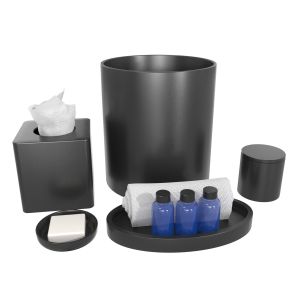 Paradigm Trends Cortland Black Bath Set