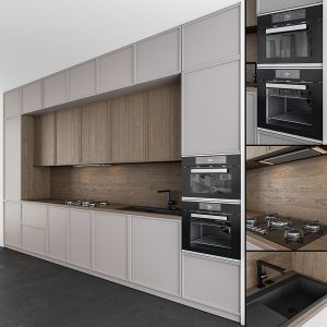 Kitchen Modern - Gray And Wood 45