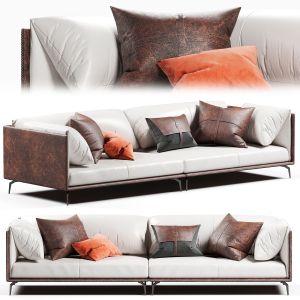 Alessia Italian Minimalist Leather Sofa