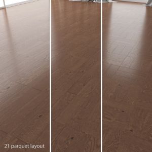 Parquet Oak (Walnut Brushed) Set