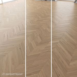 Parquet Oak (Molasses Sanded) Set