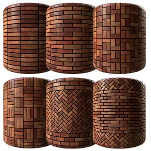 Red Rustic American Brick 02