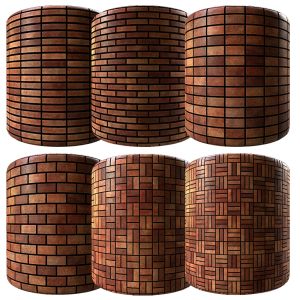 Red Rustic American Brick 04