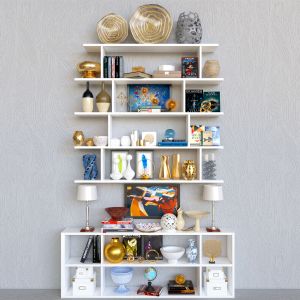 Large Shelves With Decor