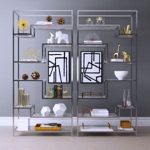 Shelving In A Minimalist Style With Decor