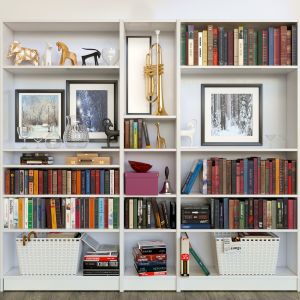 Wardrobe With Books, Decor. Library 5