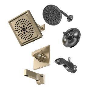 Delta Shower Head Mixer Brass Black Finish