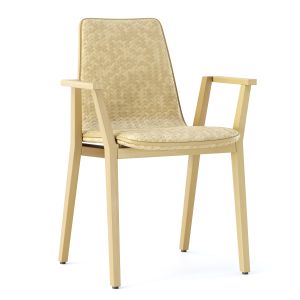 Scarlett Wooden Rattan Armchair