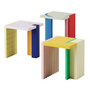 Graphic Side Tables By Nortstudio