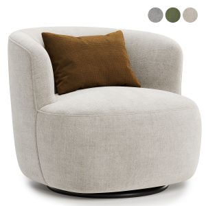 Dreketi Upholstered Swivel Barrel Chair