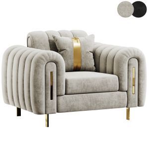 Fh 3002 Brass Line Sofa Set