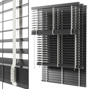 Wooden Blinds Set 04