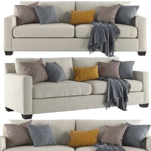 York Square Arm Upholstered Sofa