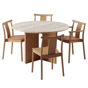 Merkur Chair And Androgyne Dining Table By Menu