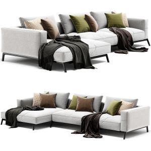 Flexform Ettore Chaise Longue Sofa