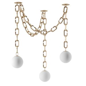 Serif Triple Chandelier By Trueing