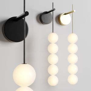 Terzani Abacus Multiplying Luminous Wall Light