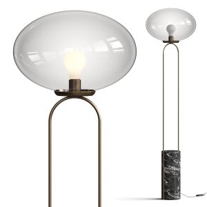 Cb2 Exclusive Polo Black Marble Floor Lamp