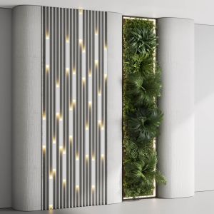 Vertical Wall Garden With Concrete Frame - Set Of