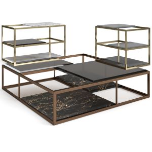 Luxence Luxury Living Manhattan Coffee Tables Set