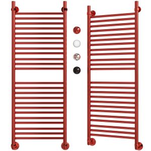 Water Heated Towel Rail Ewrika Medea S 120x40 Red