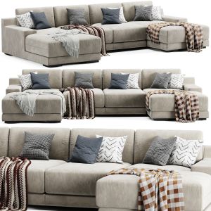 West Elm Dalton U Shaped Sofa