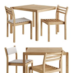 Ah902, Ah501 Outdoor Dining Set By Carl Hansen