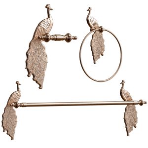 Ida Peacock Towel Hook Set