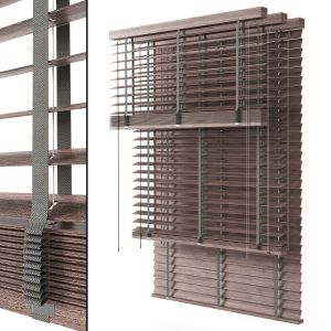 Wooden Blinds Set 06