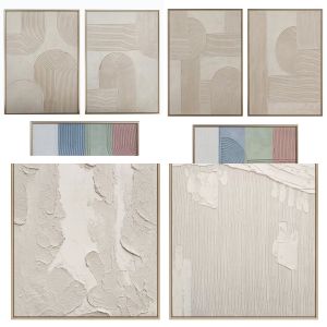 6 Minimalist Abstract Painting Set (№1-2-3)