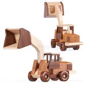 Cat Dirt Loader Wood