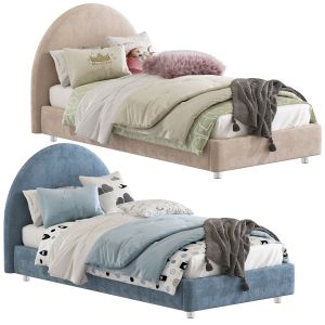 Set 263 Bed with upholstered headboard